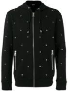 Just Cavalli Star Stud Hooded Sweatshirt, Men's, Size: Small, Black, Cotton/metal (other)