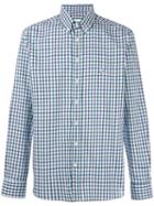 Etro - Checked Shirt - Men - Cotton - 39, Blue, Cotton