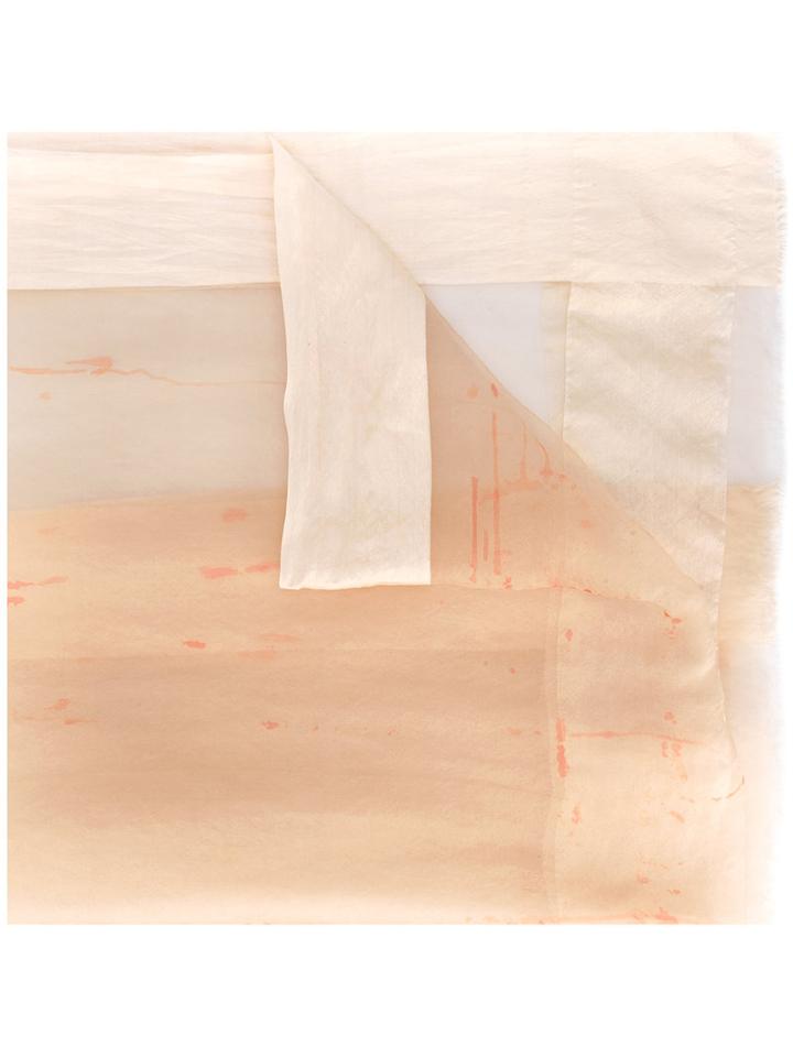 Faliero Sarti Frayed Scarf, Women's, Nude/neutrals, Silk