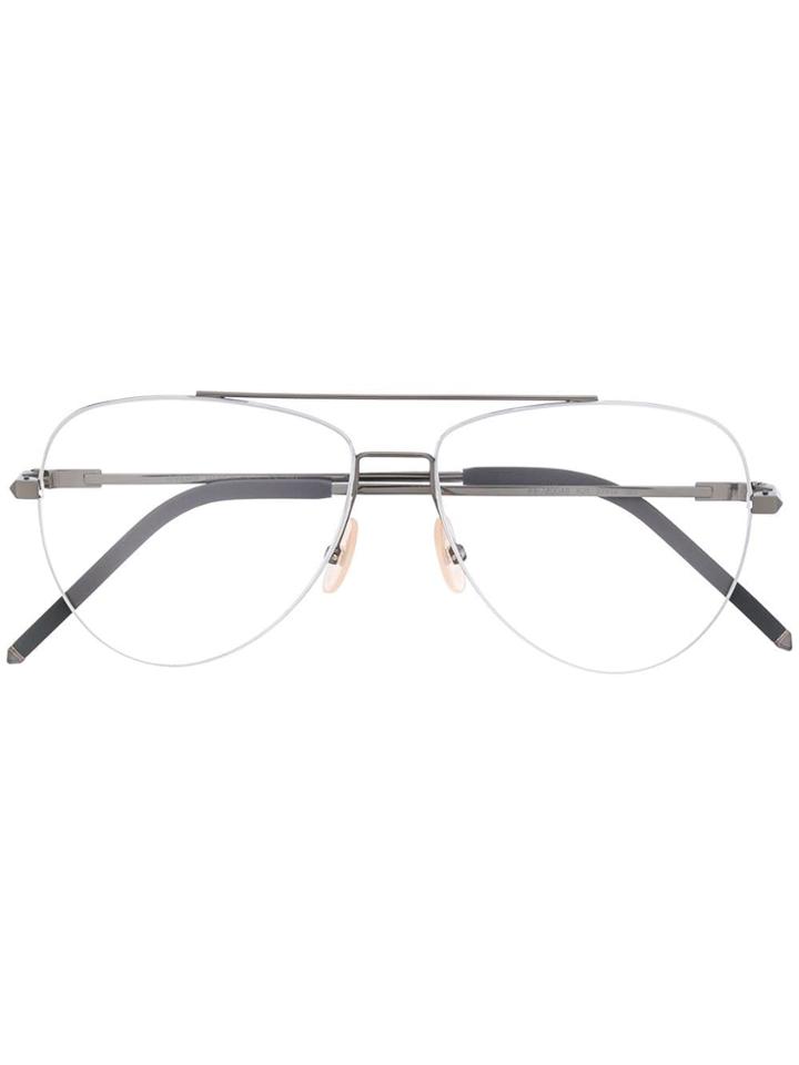 Fendi Eyewear Aviator Glasses - Grey