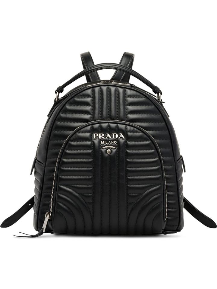 Prada Diagramme Backpack - Black
