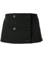 Rokh Pinstripe Corset - Black