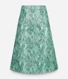 Christopher Kane A-line Lace Printed Leather Skirt