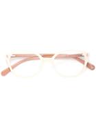 Stella Mccartney Kids Two-tone Square Frame Glasses, Girl's, White
