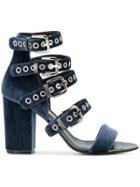 Via Roma 15 Strappy Buckled Sandals - Blue