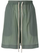 Rick Owens Relaxed Track Shorts - Green