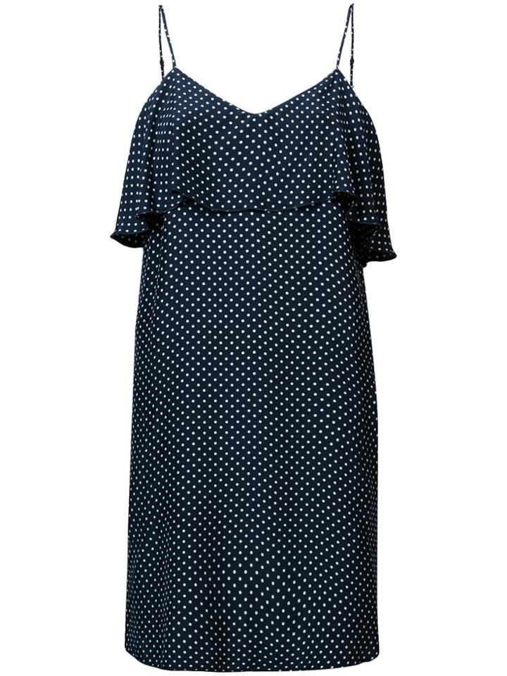 Atm Anthony Thomas Melillo Polka Dot Print Sleeveless Dress - Blue