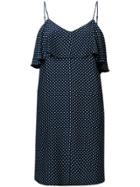 Atm Anthony Thomas Melillo Polka Dot Print Sleeveless Dress - Blue