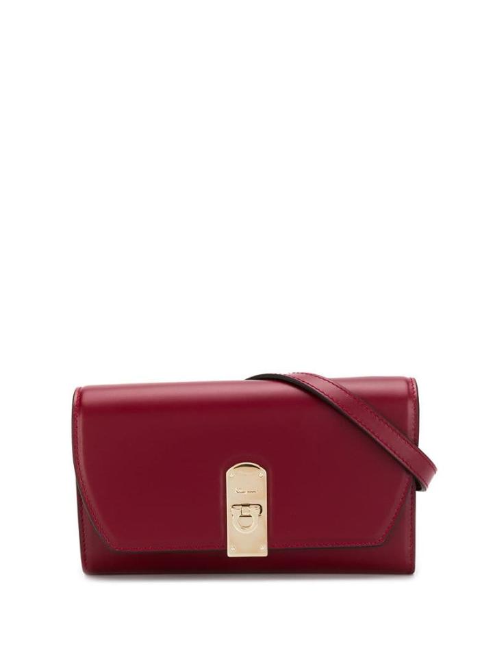 Salvatore Ferragamo Gancini Belt Wallet - Red