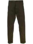 Dsquared2 Cropped Zip Trousers - Green