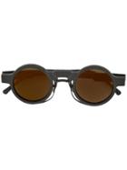 Kuboraum Mask N3 Round Sunglasses - Black