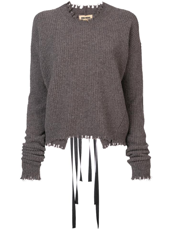 Uma Wang Ribbed Sweater - Grey