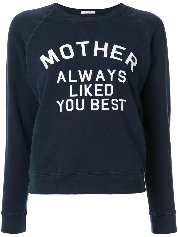 Mother The Square Logo Sweatshirt - Blue