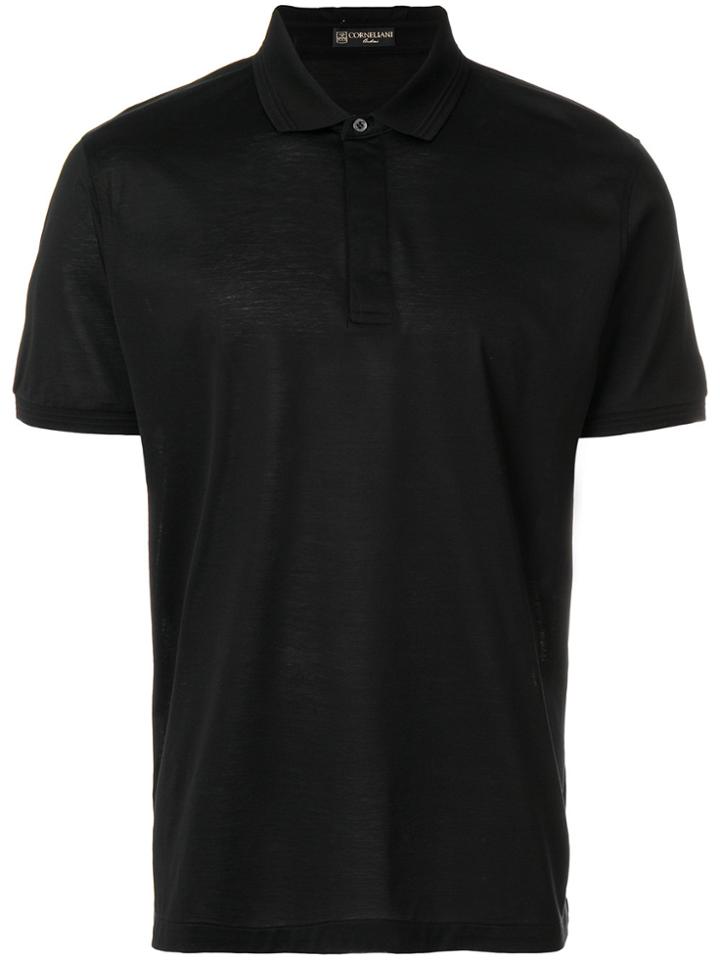 Corneliani Slim Fit Polo Shirt - Black