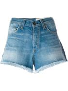 Rag & Bone /jean Lateral Detailing Shorts - Blue