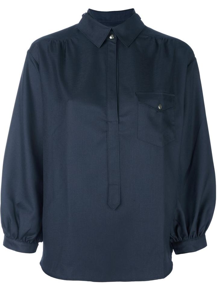 Maison Kitsuné Henley Blouse