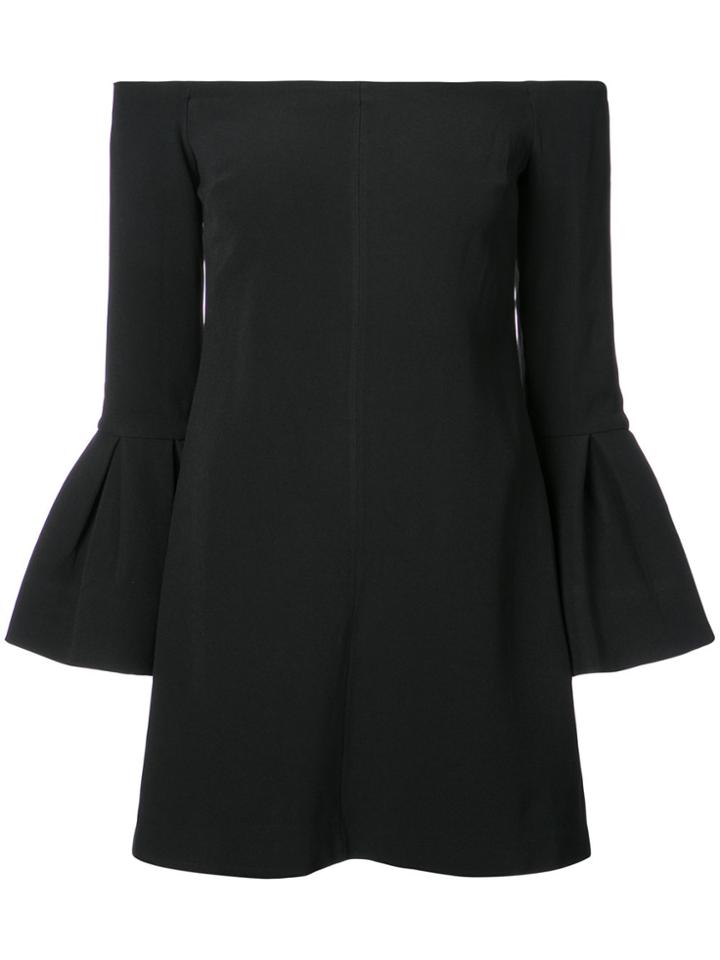 Alexis Shoulderless Flared Cuff Dress - Black