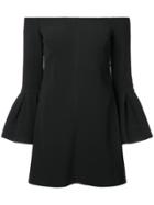 Alexis Shoulderless Flared Cuff Dress - Black
