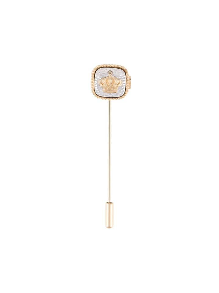 Dolce & Gabbana Crown Pin Brooch - Gold