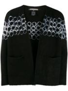 Suzusan Printed Cardiagn - Black