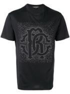 Roberto Cavalli Stud Logo T-shirt - Black