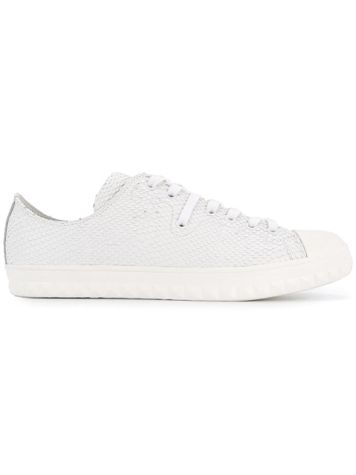 Whiteflags Python Embossed Sneakers
