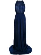 Dsquared2 Halterneck Evening Gown - Blue