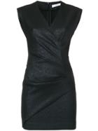 Iro Sparkly Wrap Mini Dress - Black