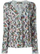 Roberto Cavalli V-neck Cardigan, Women's, Size: 42, Silk/cashmere/wool