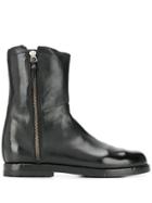 Alberto Fasciani Side Zip Ankle Boots - Black