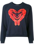 Peter Jensen - Lobster Heart Sweatshirt - Women - Cotton - Xs, Blue, Cotton