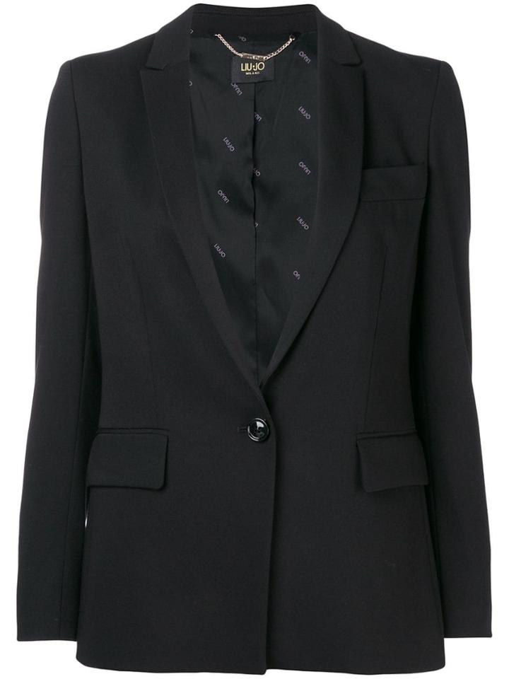 Liu Jo Deep V-neck Blazer - Black