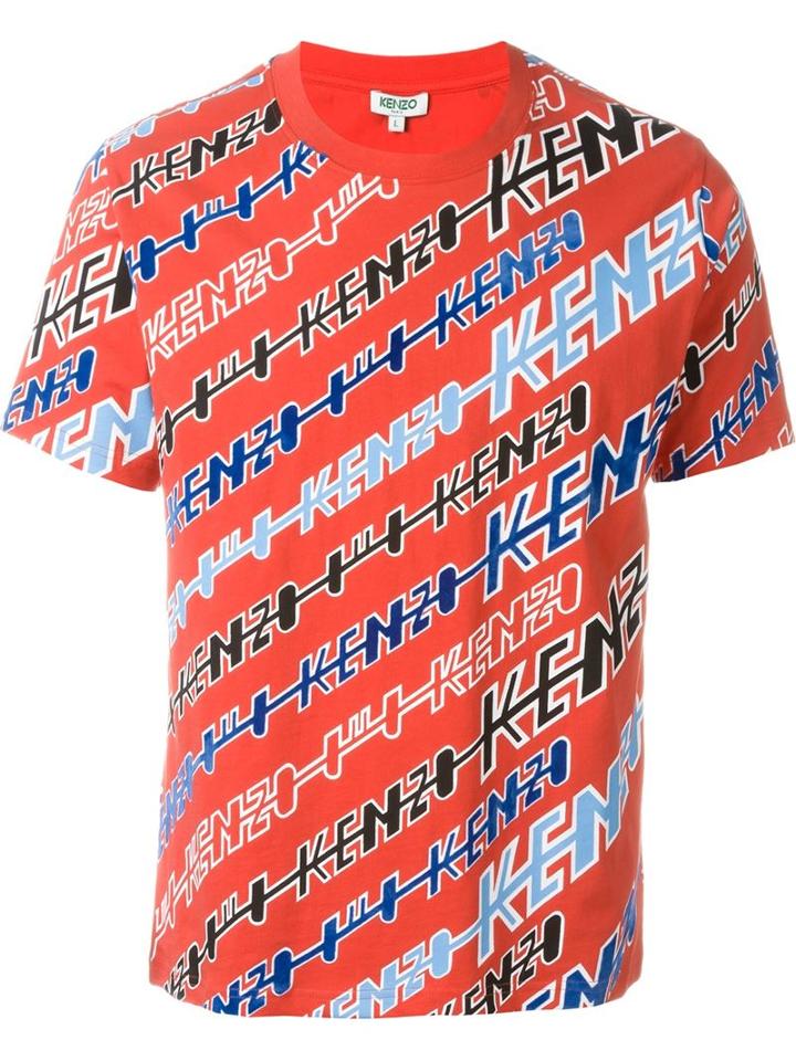 Kenzo Kenzo Flash T-shirt, Men's, Size: M, Red, Cotton