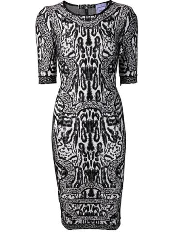 Herve Leger Kaleidoscope Print Dress