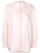 Jil Sander Genny Grandad Collar Shirt - Pink