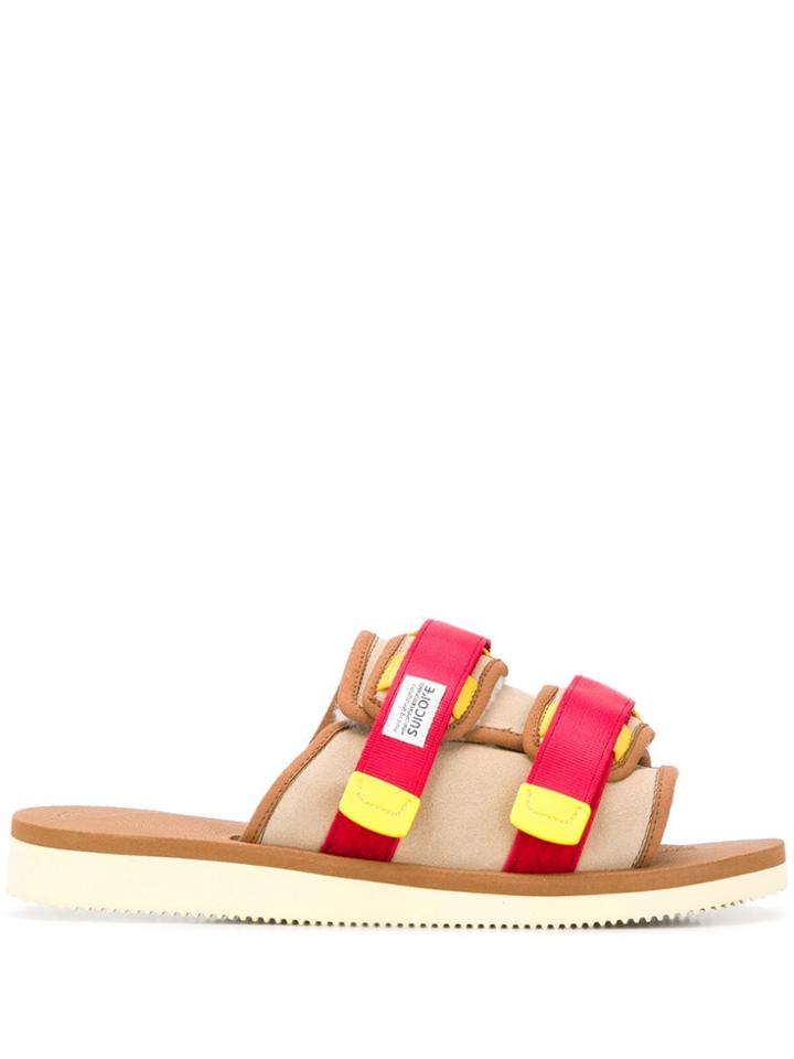 Suicoke Canvas Strap Slides - Neutrals