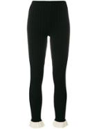 Esteban Cortazar Ruffle Knitted Leggings - Black
