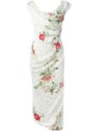 Vivienne Westwood Red Label Floral Lace Draped Midi Dress