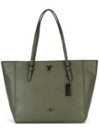 Coach Double Handles Tote, Women's, Green, Leather