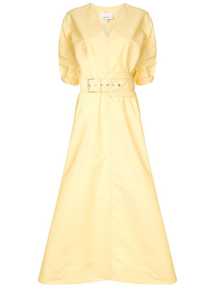 3.1 Phillip Lim Puff Sleeve Belted Dress 3.1 Phillip Lim - Yellow
