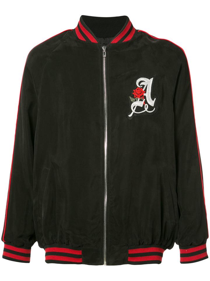 Adaptation - Adaptation X The Chain Gang Bomber Jacket - Unisex - Cupro - M, Black, Cupro
