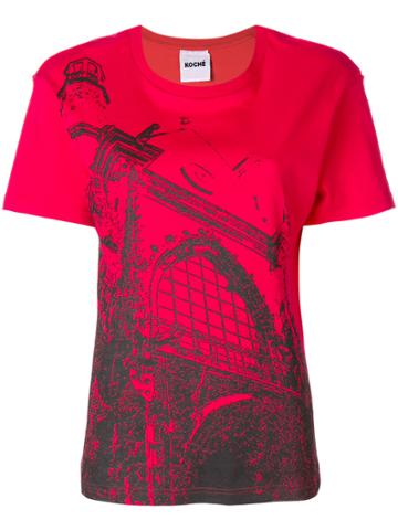 Koché Printed T-shirt - Red