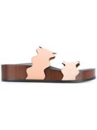 Chloé Lauren Footbed Mules - Brown