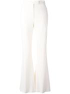 Alexander Mcqueen Tailored Flared Trousers, Women's, Size: 40, Nude/neutrals, Acetate/cupro/viscose