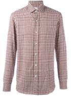 Salvatore Piccolo Checked Classic Shirt, Men's, Size: 44, Red, Cotton