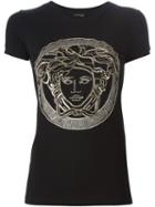 Versace Medusa T-shirt, Women's, Size: 42, Black, Viscose/spandex/elastane