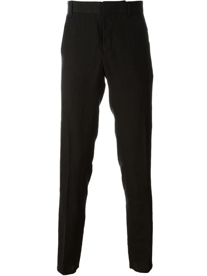 Ann Demeulemeester Tailored Trousers, Men's, Size: M, Black, Hemp/cotton