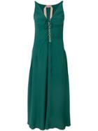 No21 Crystal Embellished Drop-waist Dress - Green