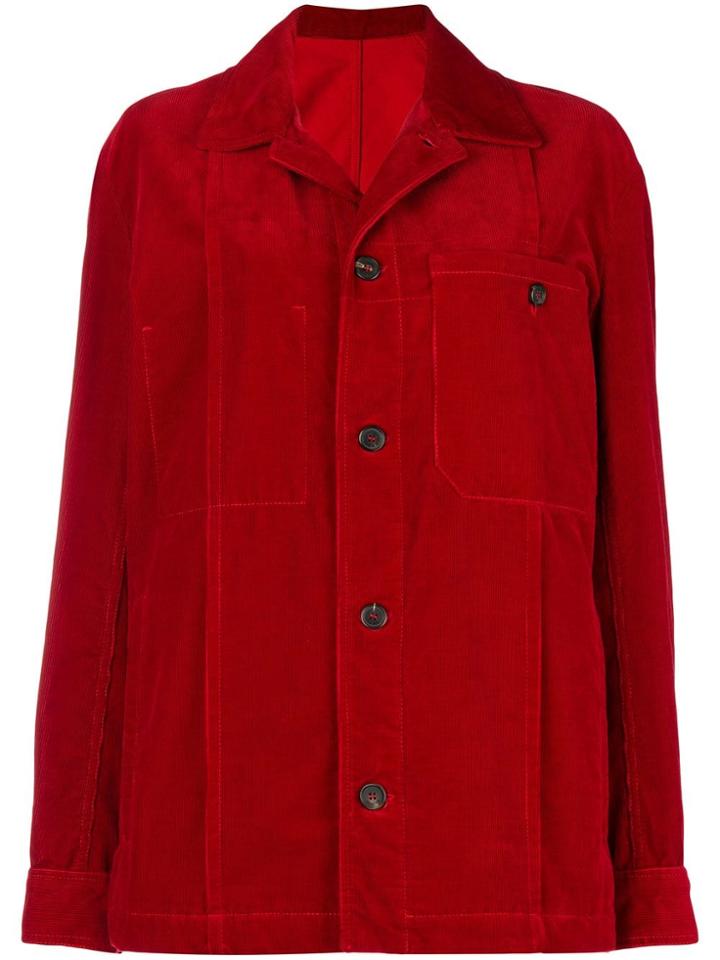 Golden Goose Deluxe Brand Oversized Corduroy Jacket - Red