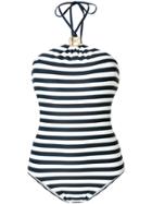 Michael Michael Kors Striped Swimsuit - Blue